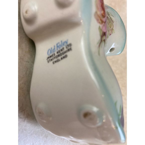 Vintage OLD FOLEY James Kent “Flowered” China Boot Shoe Planter Made In England - Picture 7 of 7